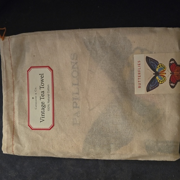 ❤️BUY 2 GET 1 FREE Cavallini & Co. Vintage Butterfly Butterflies Tea Towel - Picture 10 of 10